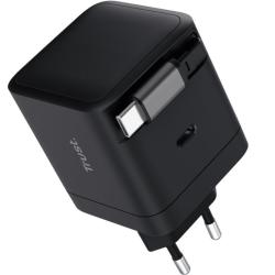 Cargador de Pared Trust Maxo 65W/ 1xUSB Tipo-C/ Incluye Cable USB Tipo-C Retráctil/ 65W