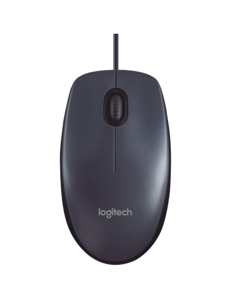 Ratón logitech m90/ hasta 1000 dpi/ gris v2