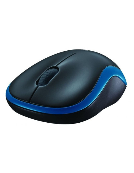 Ratón inalámbrico logitech m185/ hasta 1000 dpi/ azul