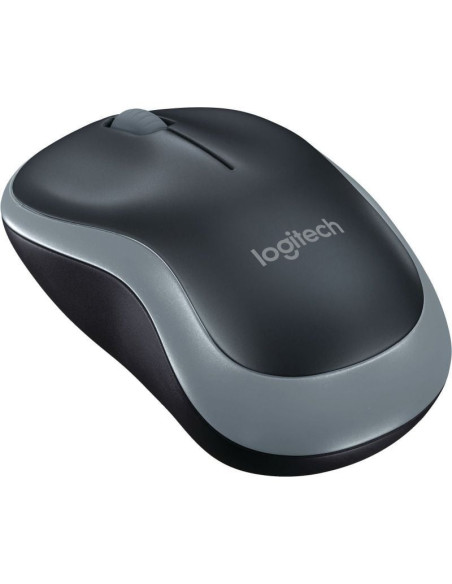 Ratón inalámbrico logitech m185/ hasta 1000 dpi/ gris