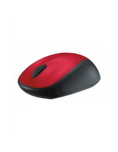 Ratón inalámbrico logitech m235/ hasta 1000 dpi/ rojo
