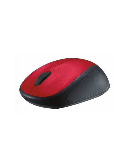 Ratón inalámbrico logitech m235/ hasta 1000 dpi/ rojo