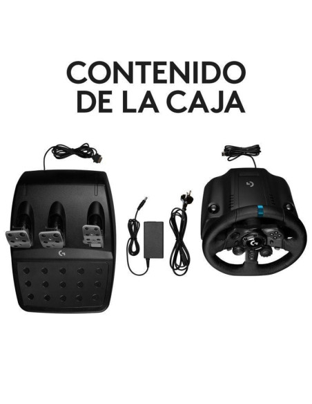 Volante con pedales logitech g923 trueforce para playstation ps5/ pc