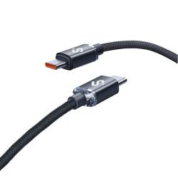 Cable USB 2.0 Tipo-C Subblim Optimus/ USB Tipo-C Macho - USB Tipo-C Macho/ Hasta 60W/ 480Mbps/ 2m/ Negro