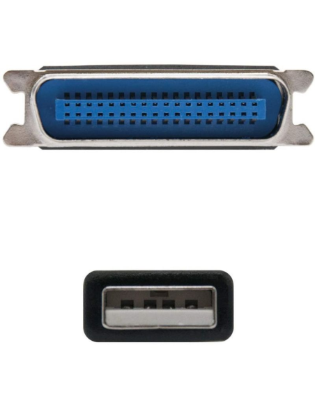 Cable conversor impresora nanocable 10.03.0001/ usb macho - cn36 macho/ 1.5m/ negro
