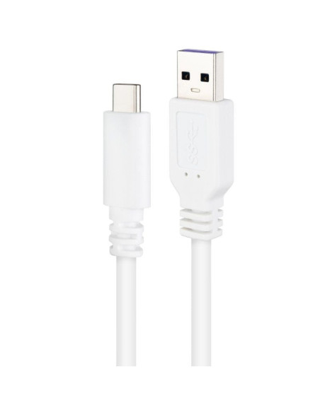 Cable usb 2.0 nanocable 10.01.2101-l150-w/ usb tipo-c macho - usb macho/ 1.5m/ blanco
