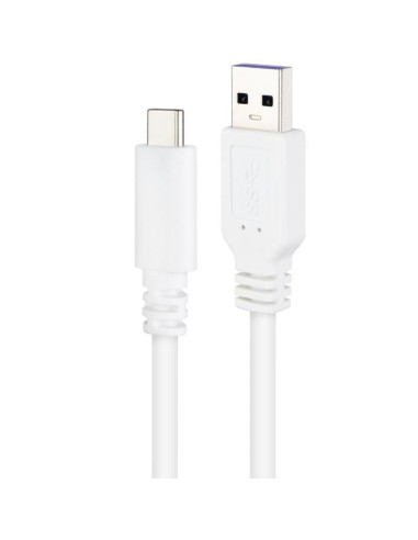 Cable usb 2.0 nanocable 10.01.2101-w/ usb tipo-c macho - usb macho/ 1m/ blanco