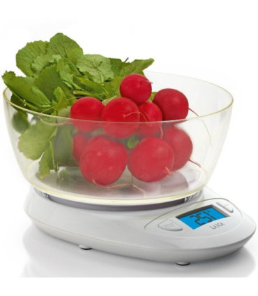 Báscula de cocina electrónica laica ks1019w/ hasta 5kg