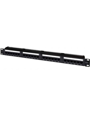 Patch panel aisens a141-0308/ 24 puertos/ cat.6/ altura 1u