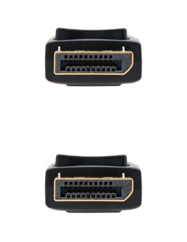 Cable displayport 1.2 4k nanocable 10.15.2303/ displayport macho - displayport macho/ 3m/ negro