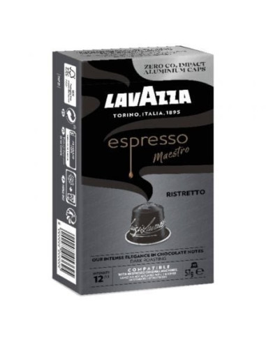 Cápsula lavazza espresso maestro ristretto para cafeteras nespresso/ caja de 10