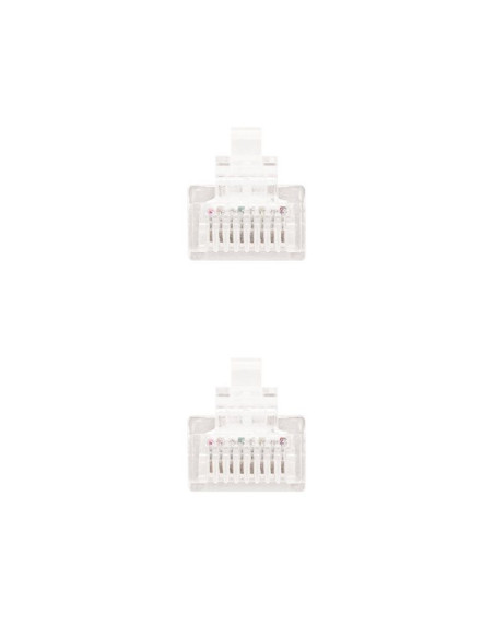 Cable de red rj45 utp nanocable 10.20.0400-l25-w cat.6/ 25cm/ blanco