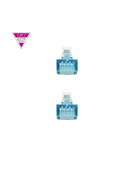 Cable de red rj45 sftp nanocable 10.20.1701-w cat.7/ 1m/ blanco