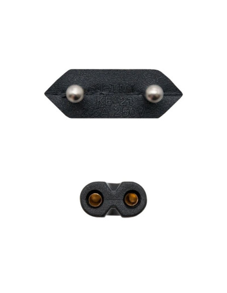 Cable alimentación forma 8 nanocable 10.22.0402/ cee7/16 macho - c7 hembra/ 1.5m/ negro