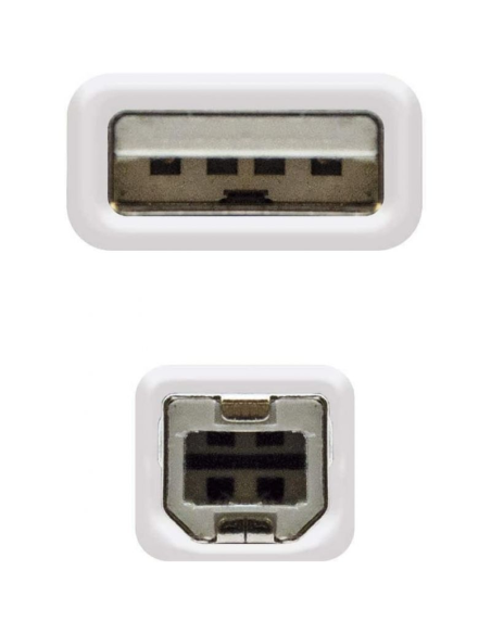 Cable alargador usb 2.0 nanocable 10.01.0204/ usb macho - usb hembra/ 3m/ beige