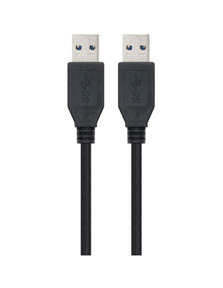 Cable usb 3.0 nanocable 10.01.1002-bk/ usb macho - usb macho/ 2m/ negro