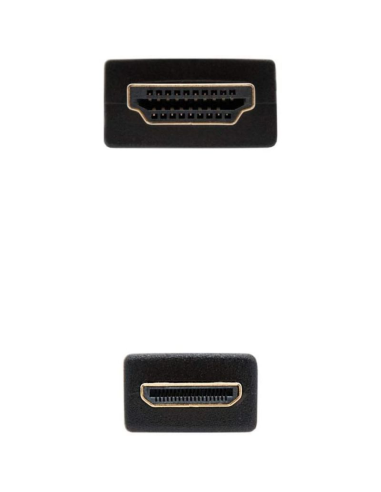 Cable hdmi nanocable 10.15.0902/ hdmi macho - mini hdmi macho/ 1.8m/ negro