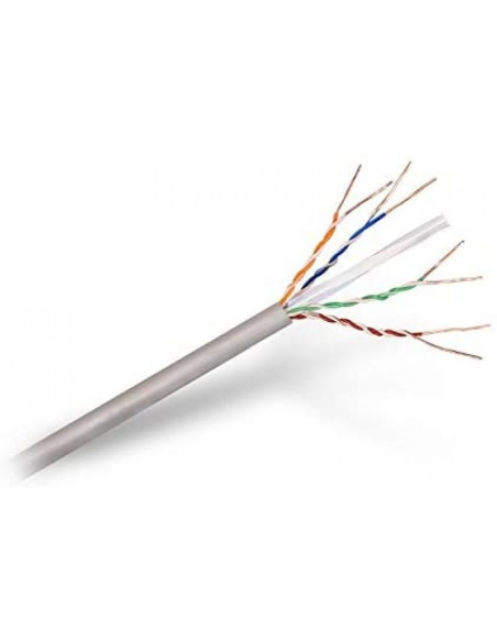 Bobina de cable rj45 utp nanocable 10.20.0504 cat.6/ 305m/ gris