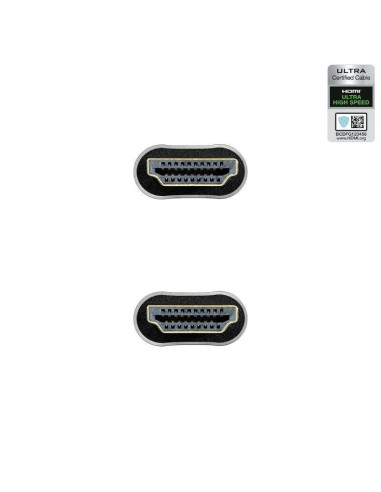 Cable hdmi 2.1 8k nanocable 10.15.8103/ hdmi macho - hdmi macho/ 3m/ certificado/ negro