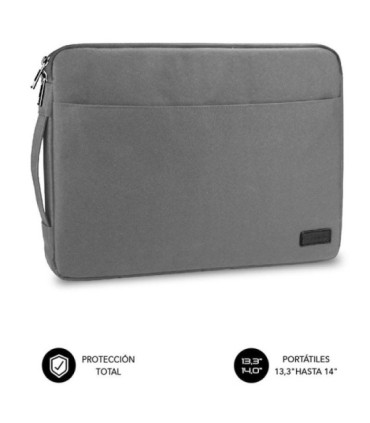 Funda subblim urban laptop sleeve para portátiles hasta 14'/ gris