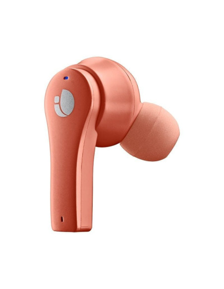 Auriculares bluetooth ngs ártica bloom con estuche de carga/ autonomía 6h/ coral