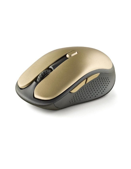 Ratón inalámbrico ngs evo rust/ batería recargable/ hasta 1600 dpi/ dorado