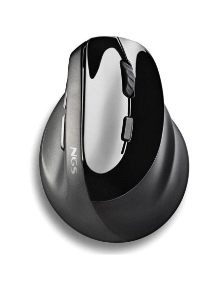 Ratón ergonómico inalámbrico ngs evo moksha/ batería recargable/ hasta 2400 dpi
