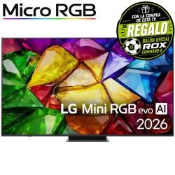 Televisor LG Micro RGB evo AI MRGB86 75MRGB86B6A 75'/ Ultra HD 4K/ Smart TV/ WiFi