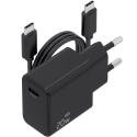 Cargador de Pared GaN Aisens ASCH-20W1P082-BK/ 1xUSB Tipo-C/ 20W/ Incluye Cable USB Tipo-C