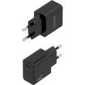 Cargador de Pared GaN Aisens ASCH-20W1P082-BK/ 1xUSB Tipo-C/ 20W/ Incluye Cable USB Tipo-C