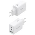 Cargador de Pared GaN Aisens ASCH-67W3P086-W/ 2xUSB Tipo-C/ 1xUSB/ 67W/ Blanco