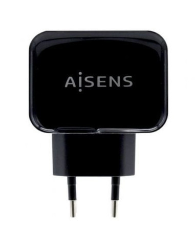 Cargador de pared aisens a110-0440/ 2xusb/ 17w