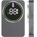 Powerbank 10000mAh Leotec LEPOWW20W10G/ 20W/ Wireless/ Gris/ Incluye Cable USB Tipo-C
