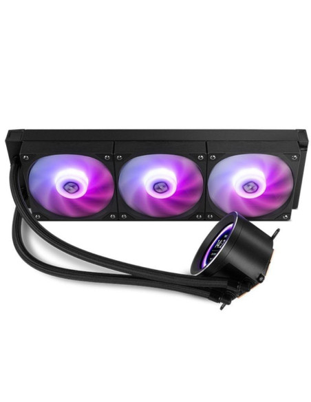 Sistema de refrigeración líquida nox x-360 lcd/ negro
