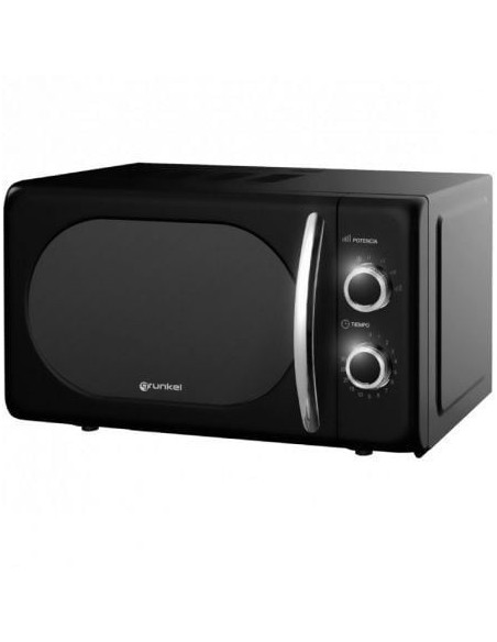 Microondas grunkel vintage mw-20negro/ 700w/ capacidad 20l/ negro