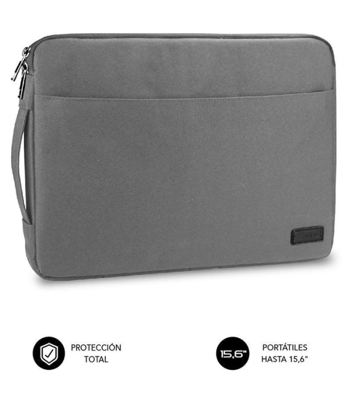 Funda subblim urban laptop sleeve para portátiles hasta 15.6'/ gris