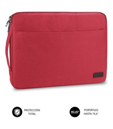 Funda subblim urban laptop sleeve para portátiles hasta 15.6'/ roja