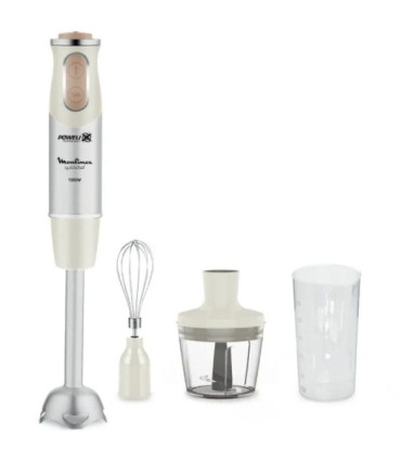 Batidora de mano moulinex quickchef/ 1000w/ 10 velocidades/ capacidad 800ml/ incluye varillas, picadora y vaso medidor