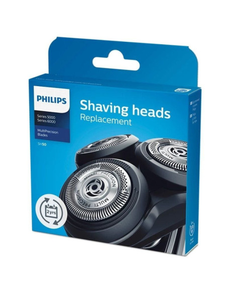 Cabezal de reemplazo para afeitadora eléctrica philips series 5000 y 6000/ pack 3