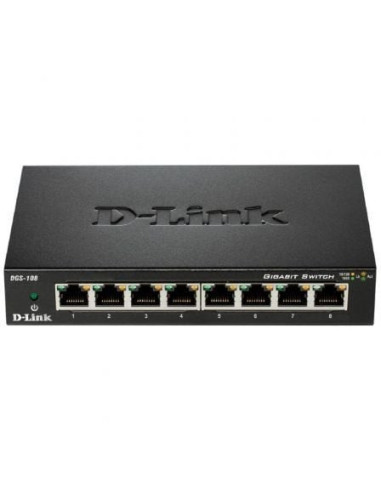 Switch d-link dgs-108 8 puertos/ rj-45 10/100/1000