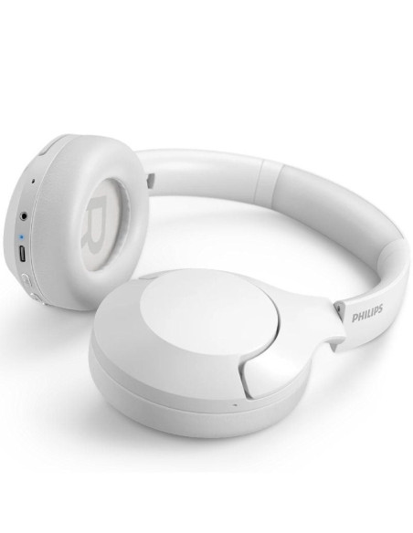 Auriculares inalámbricos philips tah8506/ con micrófono/ bluetooth/ blancos