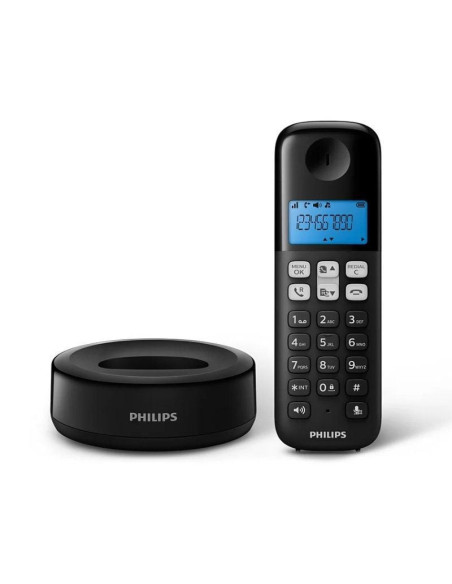 Teléfono inalámbrico philips d1611b/34/ negro