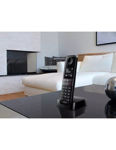 Teléfono inalámbrico philips d4701b/34/ negro