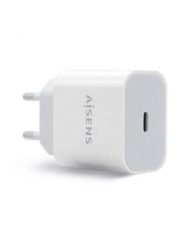 Cargador de pared aisens a110-0537/ 1xusb tipo-c/ 20w