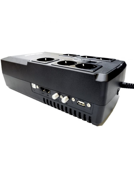 Sai línea interactiva phasak kryptos 800 va/ 480w/ 6 salidas/ formato bloque