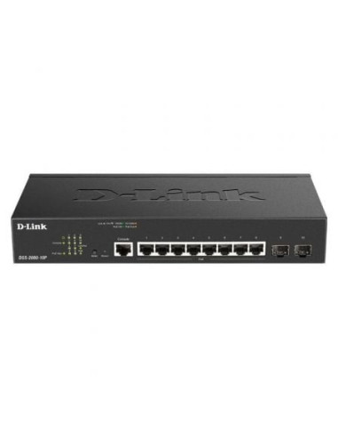 Switch gestionable d-link dgs-2000-10p 10 puertos/ rj-45 10/100/1000/ poe/ sfp