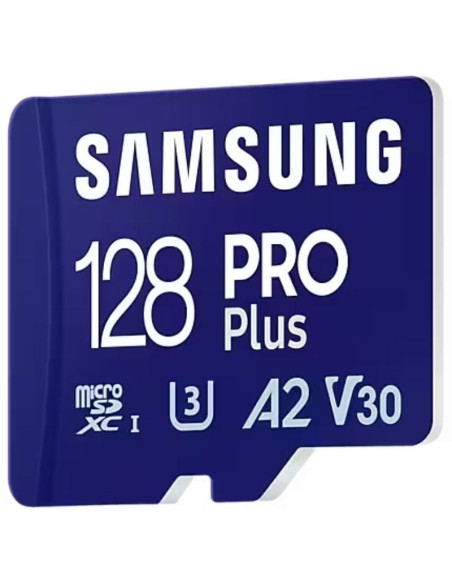 Tarjeta de memoria samsung pro plus 2023 128gb microsd xc/ clase 10/ 180mbs