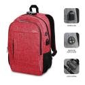 Mochila Subblim Urban Lock para Portátiles hasta 16'/ Puerto USB/ Antirrobo/ Roja