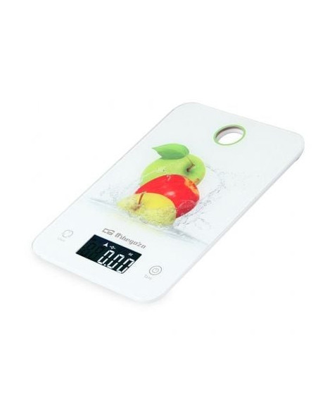 Báscula de cocina electrónica orbegozo pc 1020/ hasta 5kg/ blanca