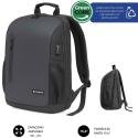Mochila Subblim Xpand Air Padding Backpack para Portátiles hasta 15.6'/ 21L/ Puerto USB/ Negro